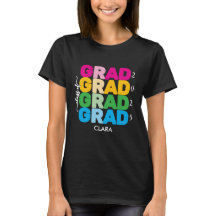 Coloré et customisé Nom et Année Grad