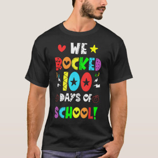 T-shirt Coloré Nous Avons Frappé 100 Jours D'Étudiants De