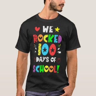 T-shirt Coloré Nous Avons Frappé 100 Jours D'Étudiants De