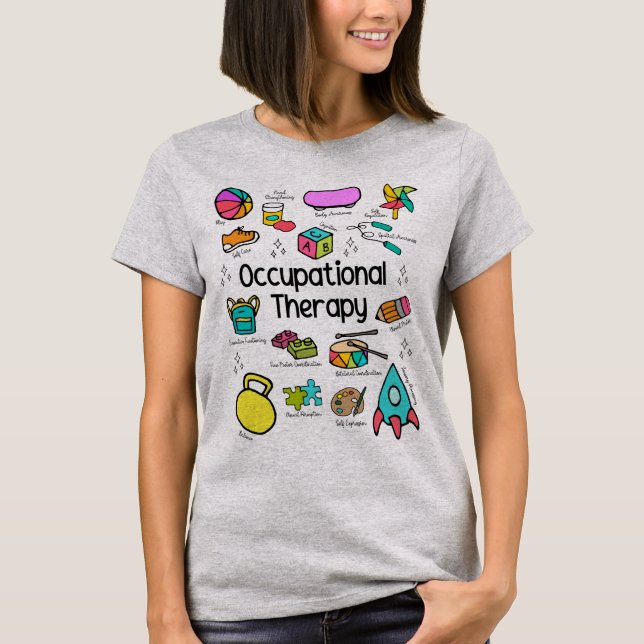 T-shirt coloré pour ergothérapie pédiatrique (Devant)