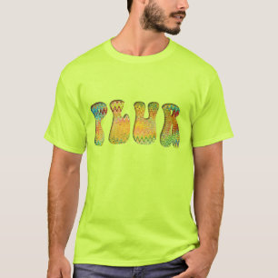 T-shirt Coloré Psychédélique Jaune Puffy PLUR