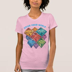 T-shirt Colorez votre monde avec des diamants