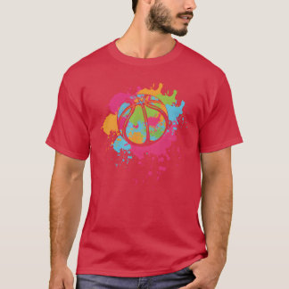 T-shirt Colorful Ball Athlete Game Sport Basketball friend