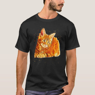T-shirt Colorful Cat Style Pop For Cats  