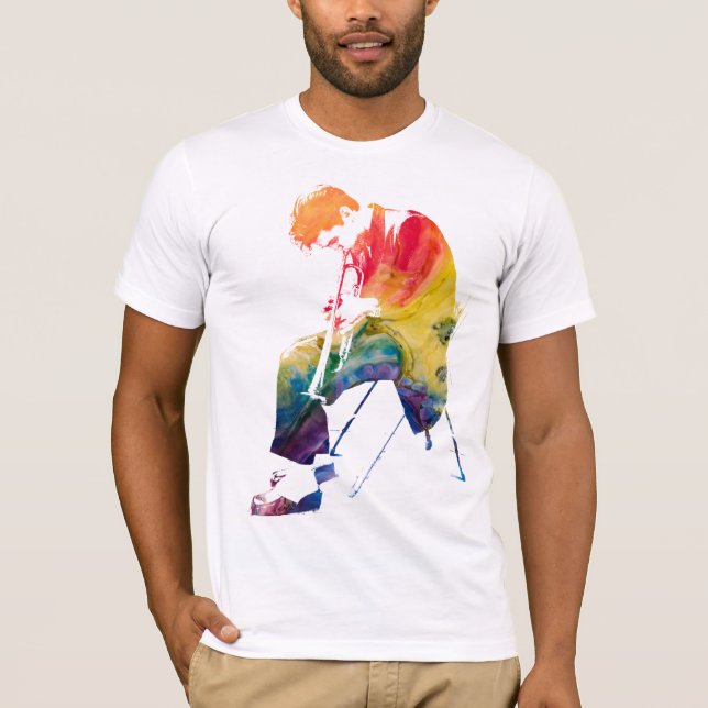 T-shirt colorful chet baker (Devant)