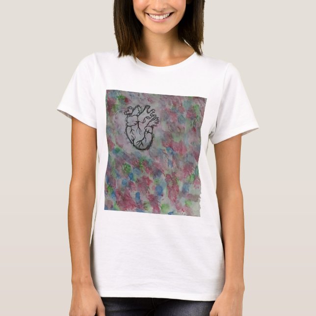 T-shirt Colorful heart., (Devant)