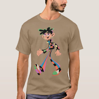 T-shirt Colorful Madness Eccentric Cartoon Character girl