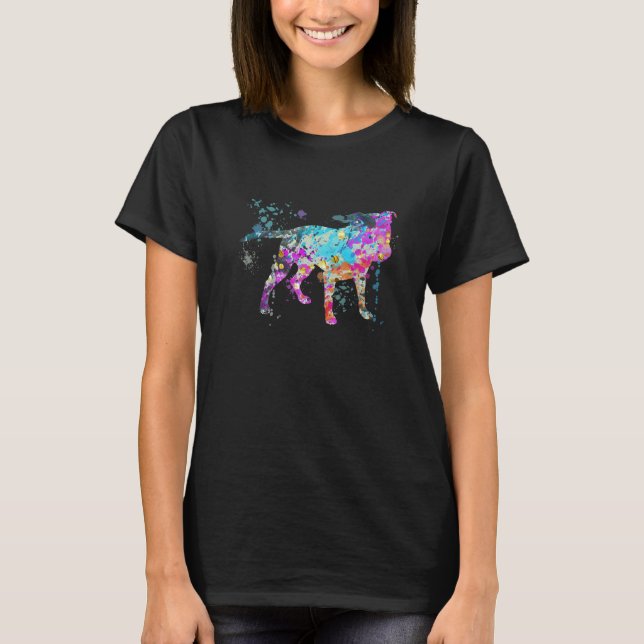 T-shirt Colorful Tibetan Terrier  Dog Tibetan Terriers (Devant)