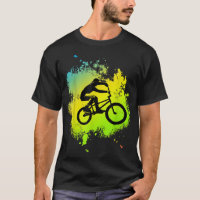 Coloriage Bmx Vélo avec jolis cascades Roue Pédale