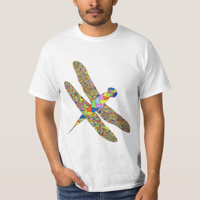 T-shirt Colourful Dragonfly (Devant)