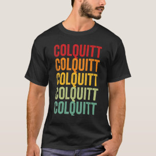 T-shirt Colquitt County Georgia Rainbow Text Design