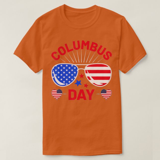 T-shirt Columbus Day Christophe Colomb Italien Américain (Design devant)
