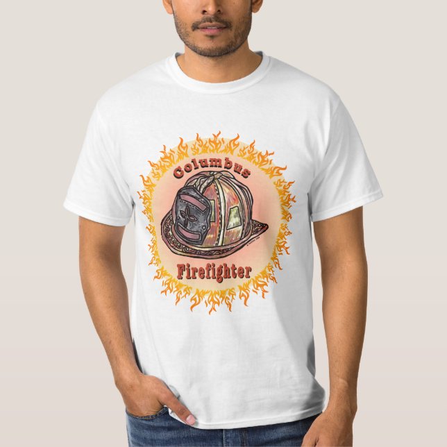 T-shirt Columbus Firefighter (Devant)