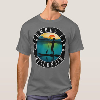 T-shirt Columbus Lake Wisconsin Paddleboard