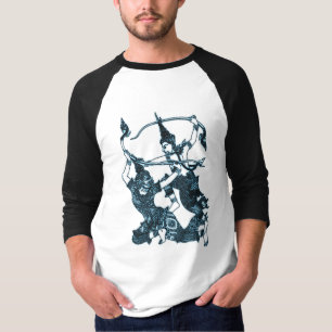T-SHIRT COMBAT ASIATIQUE DU SUD D'UN DIEU D'ART