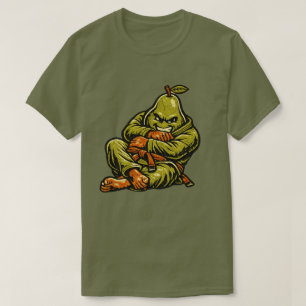 T-shirt Combat au sol de poire — Vintage Retro BJJ Grappli