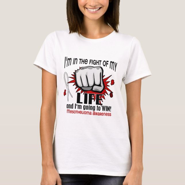 T-shirt Combat de mon mèsothéliome de la vie 2 (Devant)
