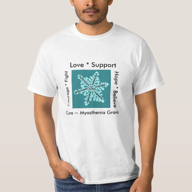 T-shirt Combat d'espoir d'amour/traitement - conscience de (Devant)