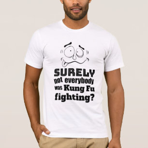 T-shirt Combat fou de Kung Fu de plaisanterie de papa de