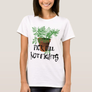 T-shirt Combats d'aneth de sélection de conceptions de
