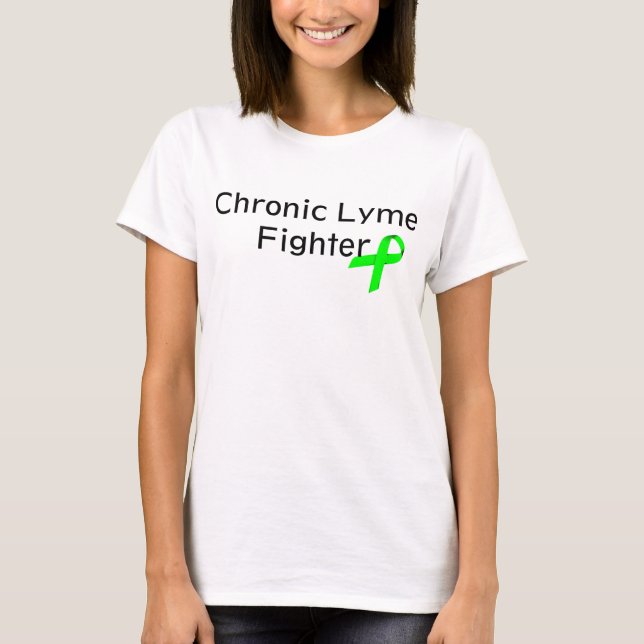 T-shirt Combattant chronique de Lyme (Devant)