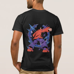 T-shirt Combattant d'anime électrique - Silhouette Puissan