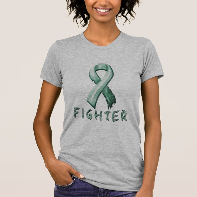 T-shirt Combattant de Cancer ovarien (Devant)