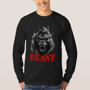 T-shirt Combattant de MMA Bête Gorille Motivation de Boxe