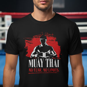 T-shirt Combattant de Muay Thai – Pas de Peur, Pas de Limi