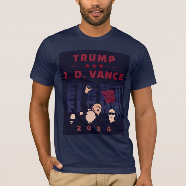 T-SHIRT COMBATTRE COMBATTRE TRUMP VANCE 2024 (Devant)