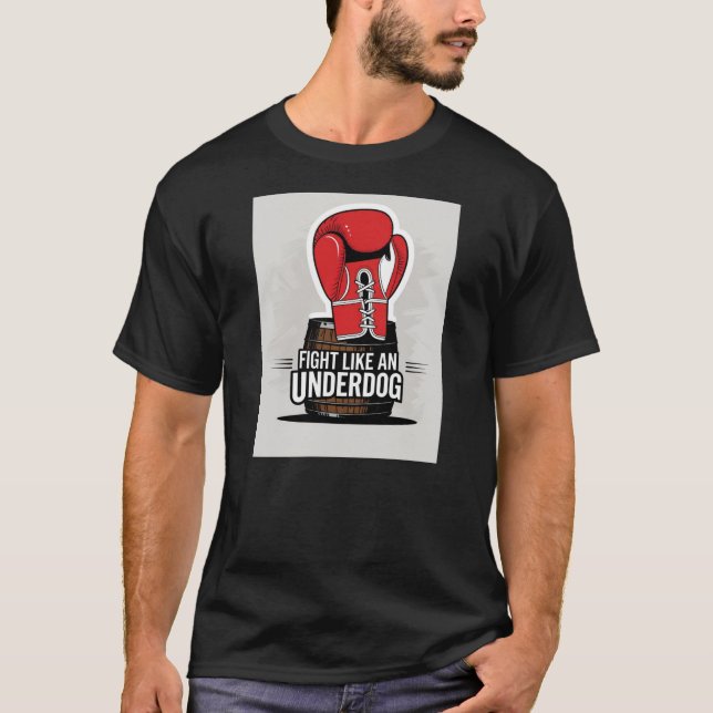 T-shirt Combattre comme un chien clandestin (Devant)
