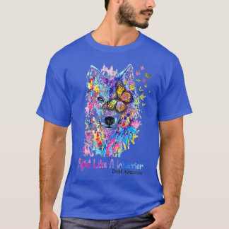 T-shirt Combattre comme un loup guerrier Cadeau de sensibi