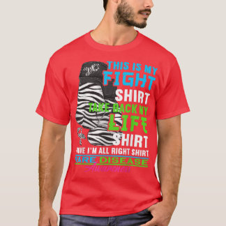 T-shirt Combattre la chemise I Zebra Ribbon I Sensibilisat