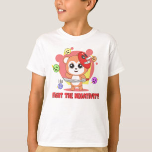 T-shirt Combattre la négativité : mignon animal Frienz