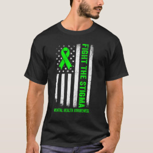 T-shirt Combattre La Stigmatisation Drapeau Des États-Unis