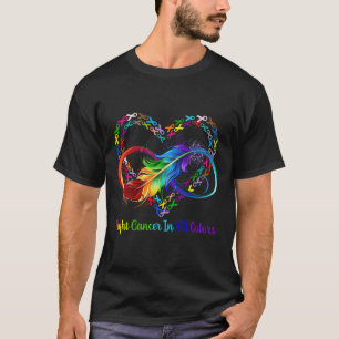 T-shirt Combattre Le Cancer Dans Toutes Les Couleurs Ruban