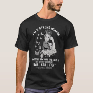 T-shirt Combattre le diabète de type 1 Je suis une femme f