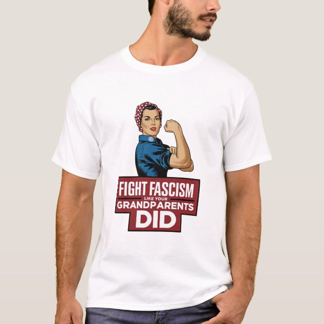 T-shirt Combattre Le Fascisme Comme Vos Grands-Parents L'O (Devant)
