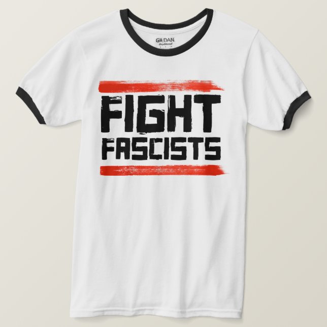 T-SHIRT COMBATTRE LES FASCISTES (Design devant)