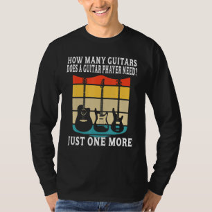 T-shirt Combien De Guitares Pour Hommes Joueurs De Guitare