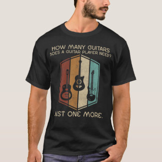 T-shirt Combien De Guitares Pour Hommes Joueurs De Guitare