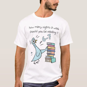 T-shirt Combien de Soirs Par Semaine Devriez-Vous Lire 6-7