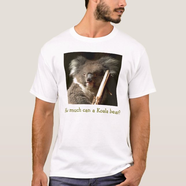 T-shirt Combien peut un ours de koala ? (Devant)
