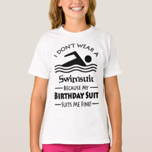 T-shirt Combinaison d'anniversaire de plongée maigre