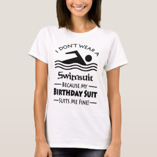 T-shirt Combinaison d'Anniversaire Skinny Plongée