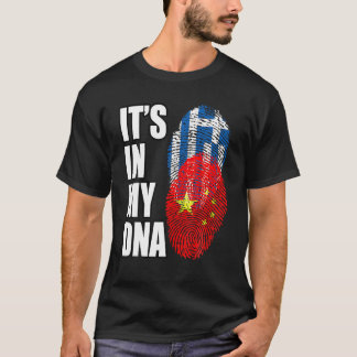 T-shirt Combiner l'ADN, le drapeau, le T, la chemise