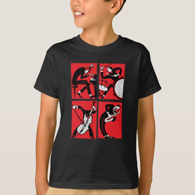 T-shirt Combo Jazz vintage (Devant)