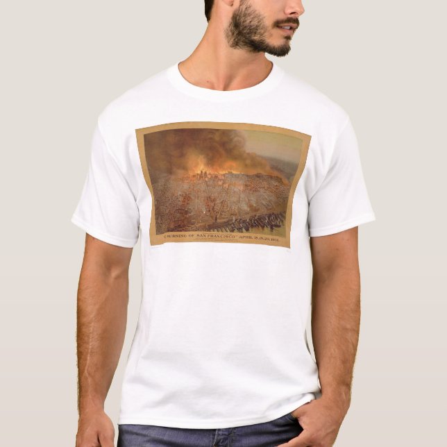 T-shirt Combustion San Francisco des 18-20 avril 1906 (Devant)