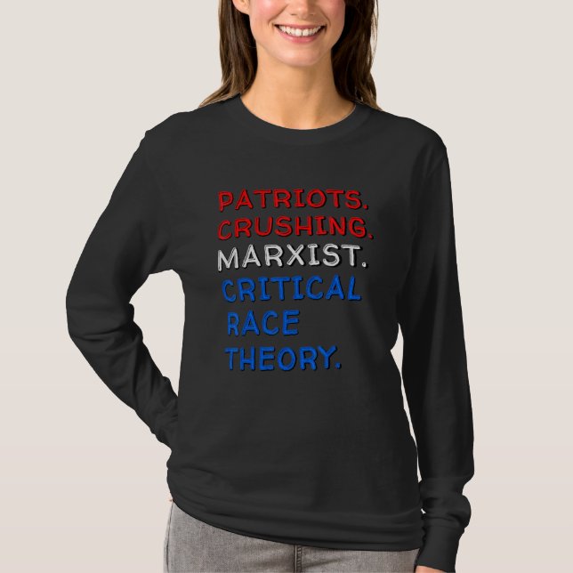 T-shirt ComCom De Théorie De La Race Critique Des Patriote (Devant)