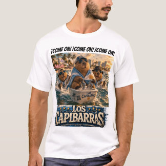 T-shirt Come On Capibarras remera llena de entusiasmo 